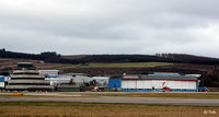Aberdeen Airport, Aberdeen, Scotland United Kingdom (EGPD) - The west side of the airport and control tower at Aberdeen EGPD - by Clive Pattle