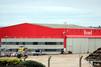 Aberdeen Airport, Aberdeen, Scotland United Kingdom (EGPD) - Bond Offshore Helicopters hangar on eastern side of Aberdeen EGPD - by Clive Pattle