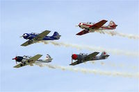Wanaka Airport - Yak formation At 2016 Warbirds Over Wanaka Airshow , Otago , New Zealand - by Terry Fletcher