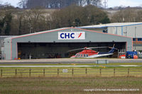 Humberside Airport, Kingston upon Hull, England United Kingdom (EGNJ) - CHC hangar at Humberside - by Chris Hall