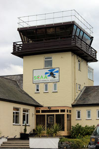 Perth Airport (Scotland), Perth, Scotland United Kingdom (EGPT) - The tower at Perth EGPT also housing the HQ of the Scottish Air Ambulance - by Clive Pattle