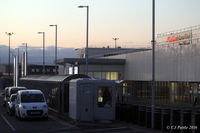 Aberdeen Airport, Aberdeen, Scotland United Kingdom (EGPD) - Evening shot outside the main passenger terminal at Aberdeen EGPD - by Clive Pattle