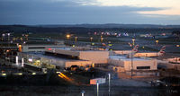 Aberdeen Airport, Aberdeen, Scotland United Kingdom (EGPD) - Dusk terminal view at Aberdeen EGPD - by Clive Pattle