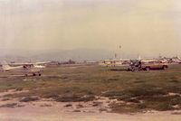 Q59 Airport - Fremont airport (Calif) at closure in 1986. Strange twist-both planes seen in pic,  ( once owned both ) they ended their flying days in Florida not far apart. The 150 due to storm damage & the 172 crashed into the water (9-23-12) off the Florida coast. - by S B J