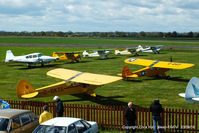 Sleap Airfield Airport, Shrewsbury, England United Kingdom (EGCV) - visitors at the Vintage Piper fly in, Sleap - by Chris Hall