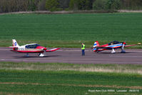 Leicester Airport, Leicester, England United Kingdom (EGBG) - ready for the start of the Royal Aero Club air race at Leicester - by Chris Hall