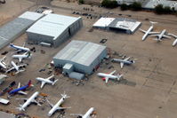 Tucson International Airport (TUS) - Storage and scrapping area at Tucson, Arizona - by Pete Hughes