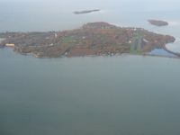 Middle Bass Island Airport (3T7) - Looking west on a nice fall day. - by Bob Simmermon