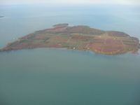 North Bass Island Airport (3X5) - Looking west on a nice fall day. - by Bob Simmermon