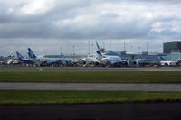 Auckland International Airport, Auckland New Zealand (NZAA) - Busy international terminal: 2 EK A380, LA B788, CZ 788, NZ 772, NZ A320 - by Micha Lueck