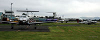Dundee Airport, Dundee, Scotland United Kingdom (EGPN) - Busy Dundee apron - by Clive Pattle