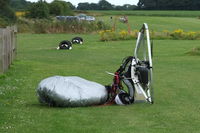 X3CX Airport - Power-chute packed on the grass at Northrepps. - by Graham Reeve