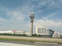 Shanghai Pudong International Airport - control tower - by magnaman