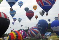 Bristol International Airport - Bristol Balloon Fiesta Mass Launch - by Keith Sowter