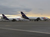 Boise Air Terminal/gowen Fld Airport (BOI) - Fed Ex ramp early morning. - by Gerald Howard