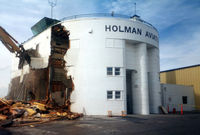 Great Falls International Airport (GTF) - The original art-deco style terminal being torn down in the late 1990's. - by Jim Hellinger