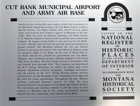 Cut Bank International Airport (CTB) - Cut Bank Airport - by Jim Hellinger