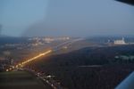Luxembourg International Airport, Luxembourg Luxembourg (ELLX) - Turning final for runway 06 in Luxembourg at 17:00 LT after sunset in December. - by David Hagen