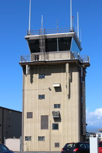 Oxnard Airport (OXR) - OXR FAA Control Tower, view south-side away from duty runway 07-25 to north of tower. - by Doug Robertson
