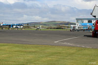 Perth Airport (Scotland) - Main apron view - by Clive Pattle