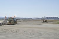 Boise Air Terminal/gowen Fld Airport (BOI) - Building the new taxiway to the Skywest maintenance hangar. - by Gerald Howard