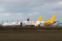 Leipzig/Halle Airport, Leipzig/Halle Germany (EDDP) - Lazy sunday afternoon on apron 2.... - by Holger Zengler