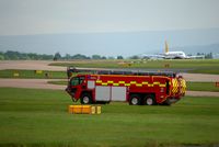 Manchester Airport, Manchester, England United Kingdom (EGCC) - airport fire trucks - by andysantini