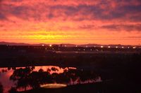 Beijing Capital International Airport - Sunset over PEK - by FerryPNL