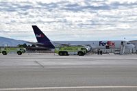 Boise Air Terminal/gowen Fld Airport (BOI) - Airport ARFF units training on the FedEx ramp. - by Gerald Howard