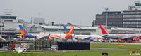 Manchester Airport, Manchester, England United Kingdom (EGCC) - Manchester EGCC Terminal Tails - by Clive Pattle