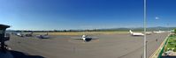 Truckee-tahoe Airport (TRK) - Panorama of Truckee Airport. 2017. - by Clayton Eddy