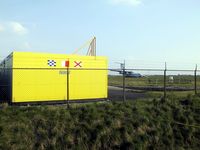 Ostend-Bruges International Airport, Ostend Belgium (EBOS) - Original office Noordzee helikopters Vlaanderen. 
Ilyushin UR-78821 landed without nosewheel and written off - by Joeri Van der Elst