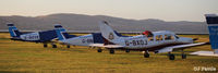 Dundee Airport, Dundee, Scotland United Kingdom (EGPN) - GA sunrise line-up at Dundee - by Clive Pattle