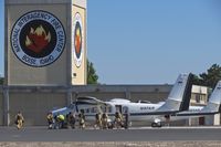 Boise Air Terminal/gowen Fld Airport (BOI) - Smoke jumpers loading up for a mission. - by Gerald Howard