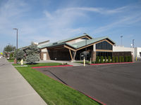 Roberts Field Airport (RDM) - passenger terminal of RDM airport - by Jack Poelstra