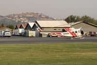 Santa Paula Airport (SZP) - N496DF 1969 Bell EH1H IROQUOIS Turboshaft (CAL FIRE 902) and tankers-100LL and Jet-A - by Doug Robertson