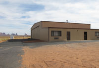 Monument Valley Airport (UT25) - the only hangar of the airfield - by olivier Cortot