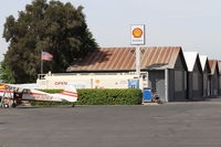 Santa Paula Airport (SZP) - Santa Paula SHELL 100LL Self-Serve Fuel Dock, no price change - by Doug Robertson