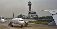 Shanghai Pudong International Airport - Ready for take-off at Shanghai-Pudong International Airport - by miro susta