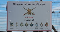 RAF Leuchars - New signage at the former RAF Leuchars. Now an Army base known as Leuchars Station. - by Clive Pattle
