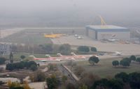 Barajas International Airport - Arrival in MAD, view of the technical area with a number of stored aircraft. - by FerryPNL