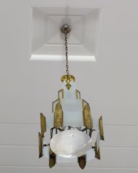 William P Hobby Airport (HOU) - chandelier in the main hall of the Houston Municipal Airport terminal building - restored and maintained by volunteers and staff of the 1940 Air Terminal Museum - by Ingo Warnecke