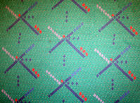 Portland International Airport (PDX) - The beautiful carpet design from the early 1980s is a destination unto itself. Most of the airport has been renovated with a more modern design, but a small area survives in the A wing... for now. - by Daniel L. Berek