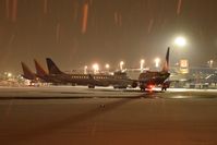 Boise Air Terminal/gowen Fld Airport (BOI) - Early morning snow during the morning rush. South side of B Concourse. - by Gerald Howard