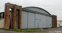 Old Sarum Airfield - One of the WWII hangars at Old Sarum - by Clive Pattle