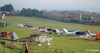 Popham Airfield Airport, Popham, England United Kingdom (EGHP) - Popham, Hampshire - GA aircraft line up - by Clive Pattle