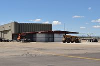 Boise Air Terminal/gowen Fld Airport (BOI) - One half of hangars left at original location during move. - by Gerald Howard