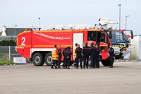 Morlaix Ploujean Airport - Fire truck, Morlaix-Ploujean (LFRU-MXN) - by Yves-Q