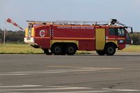 Brest Bretagne Airport, Brest France (LFRB) - Fire truck on alert, Brest-Bretagne airport (LFRB-BES) - by Yves-Q