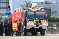 Morlaix Ploujean Airport, Morlaix France (LFRU) - Fire truck, Morlaix-Ploujean (LFRU-MXN) - by Yves-Q